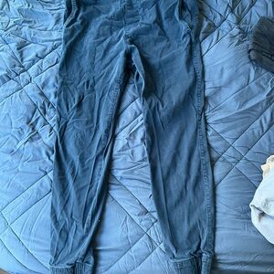 Hollister Navy Quilted Joggers